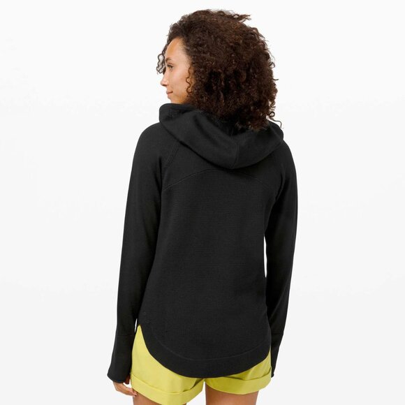 lululemon Black Sit In Lotus Hoodie Sweater size 4 - Picture 2 of 13